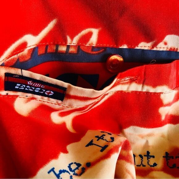 Vintage Willie Esco Sign & Spanglish All Over Button Up Men’s Shirt Sz XL - Picture 5 of 11